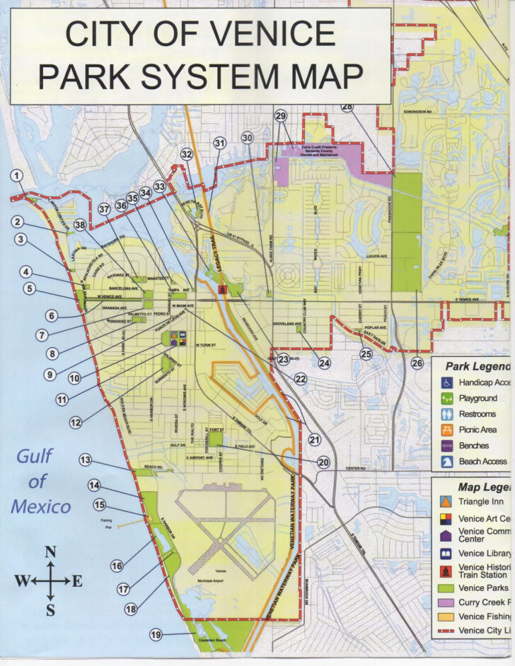 City of Venice Florida Map