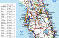 Large Detailed Roads And Highways Map Of Florida State | Vidiani within Map Of Florida With Roads