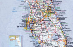 Large Detailed Roads And Highways Map Of Florida State With All pertaining to Map Of Florida With Towns