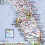 Large Detailed Roads And Highways Map Of Florida State With All Throughout Map Of All The Cities In Florida