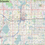 Large Detailed Street Map Of Orlando   Ontheworldmap Throughout Road Map Of Orlando Florida
