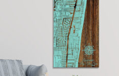 Lauderdalethe Sea, Florida Street Map | Wood Wall Art | Wood with Map Of Lauderdale By The Sea Florida