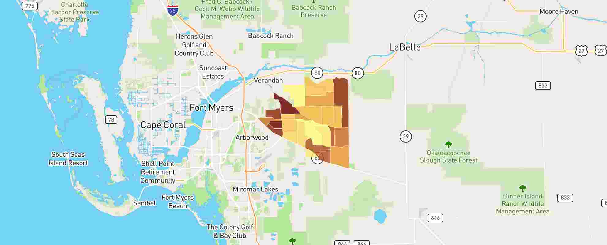 Lehigh Acres, Fl Real Estate Market Data - Neighborhoodscout regarding Map of Leigh High Acres Florida