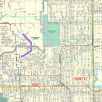 Lehigh Acres, Fl Wall Mapkappa   The Map Shop Pertaining To Map Of Leigh High Acres Florida