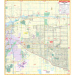 Lehigh Acres, Fl Wall Mapkappa   The Map Shop With Regard To Map Of Florida Lehigh Acres