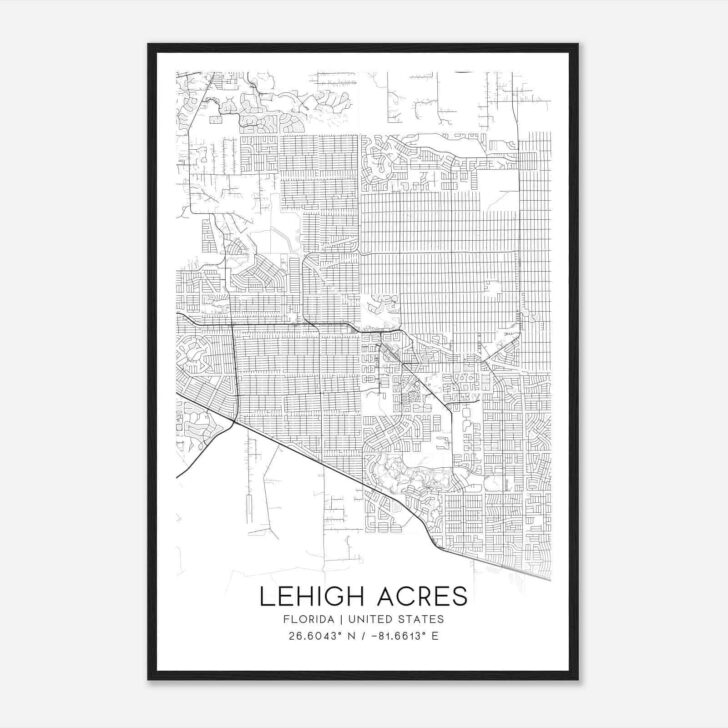 Map of Florida Lehigh Acres