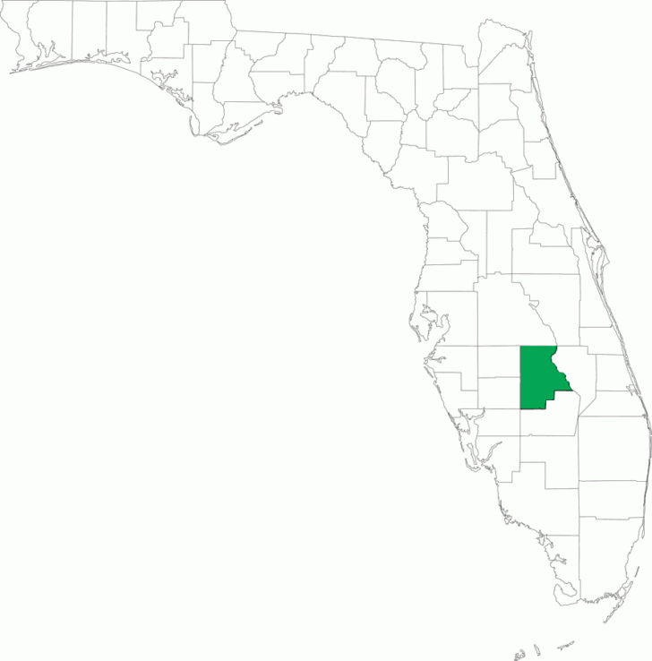 Map of Highlands County Florida