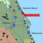 Location   Glide Path In Map Of Oak Hill Florida