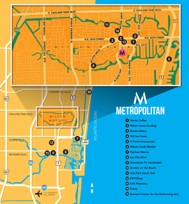 Map of Wilton Manors Florida