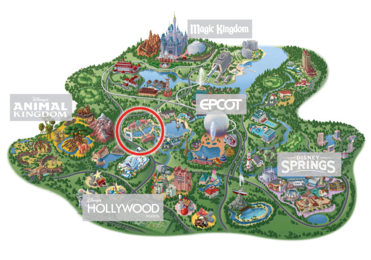 Map of Disney Florida Hotels