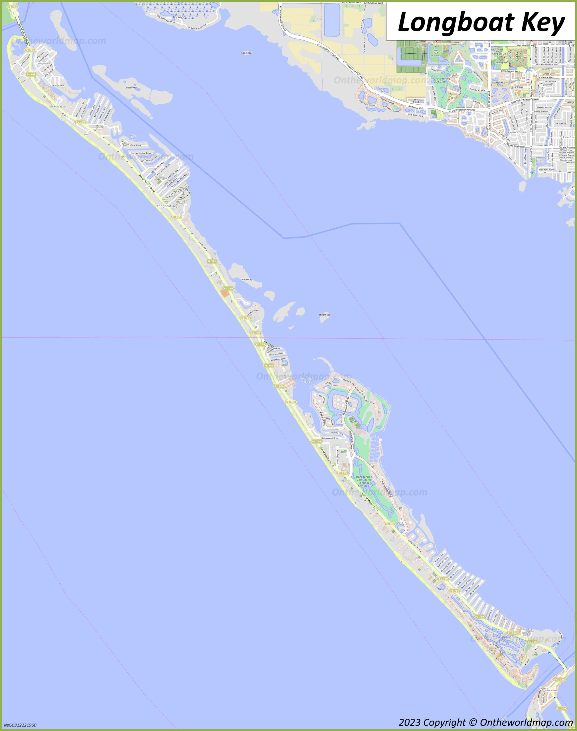 Longboat Key Map | Florida, U.s. | Detailed Maps Of Longboat Key within Map of Florida Longboat Key