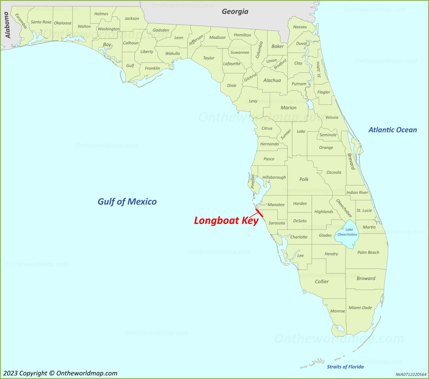 Longboat Key Map | Florida, U.s. | Detailed Maps Of Longboat Key within Map of Florida Longboat Key