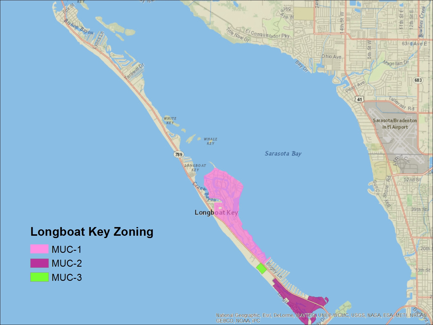Longboat Key regarding Map Of Florida Longboat Key