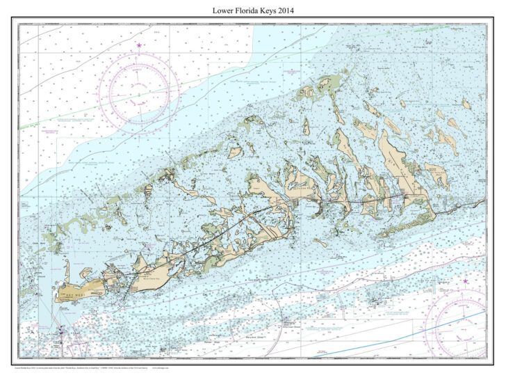 Nautical Map of Florida Keys