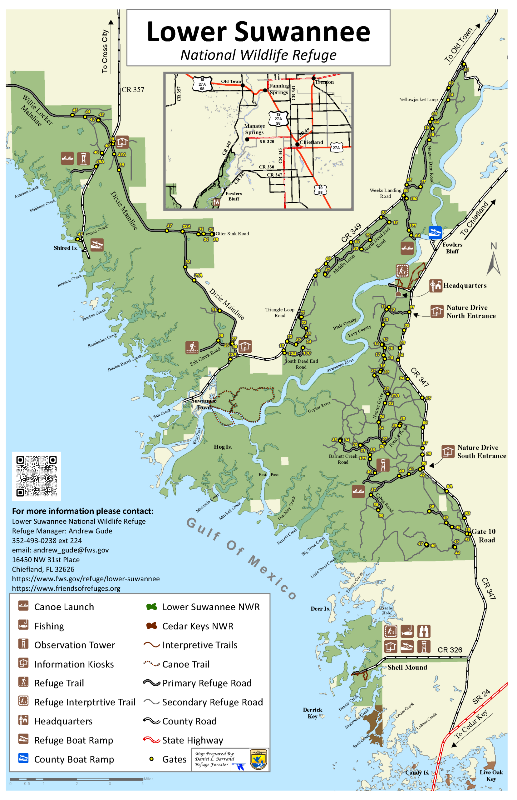 Lower Suwannee Nwr Map - Friends Of The Lower Suwannee &amp;amp; Cedar in Map of Suwannee County Florida
