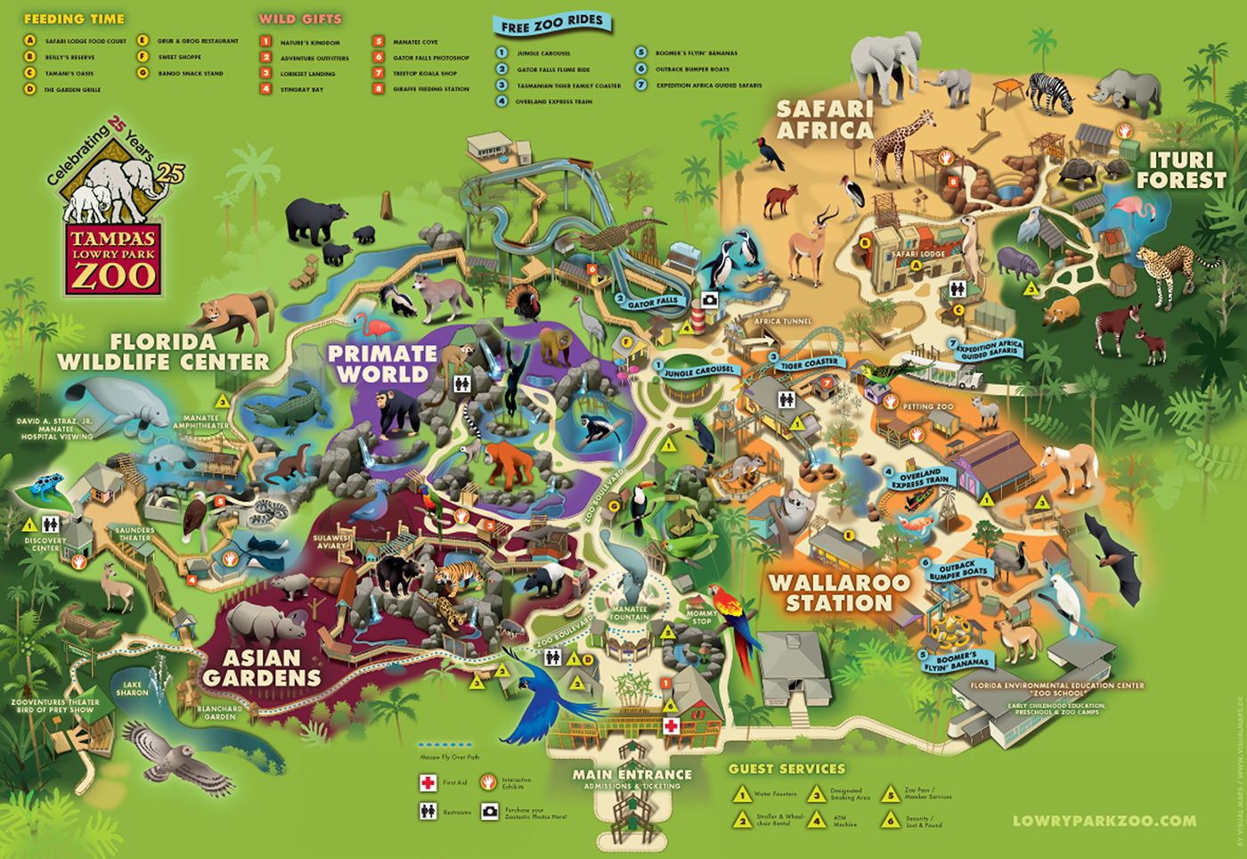 Lowry Park Zoo, Florida (2) | Images :: Behance in Map of Zoos in Florida