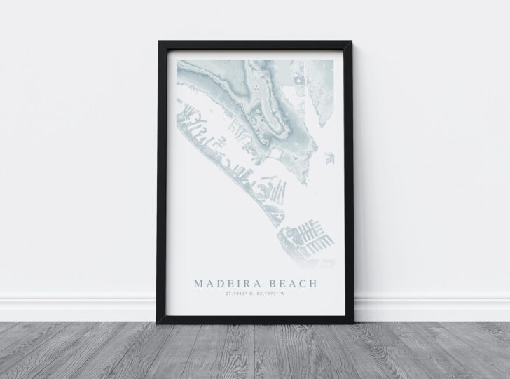 Map of Florida Madeira Beach