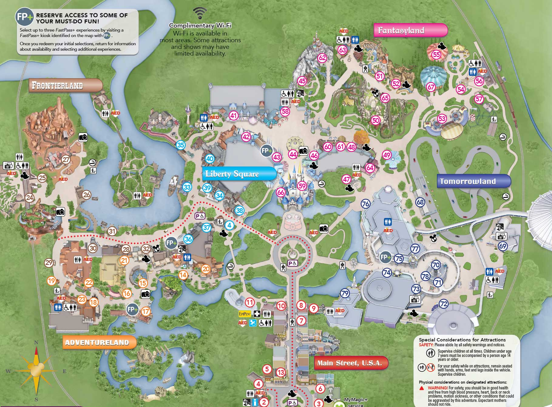 Magic Kingdom Disney World Orlando Florida Tickets - Memorynopok in Map of Magic Kingdom Florida