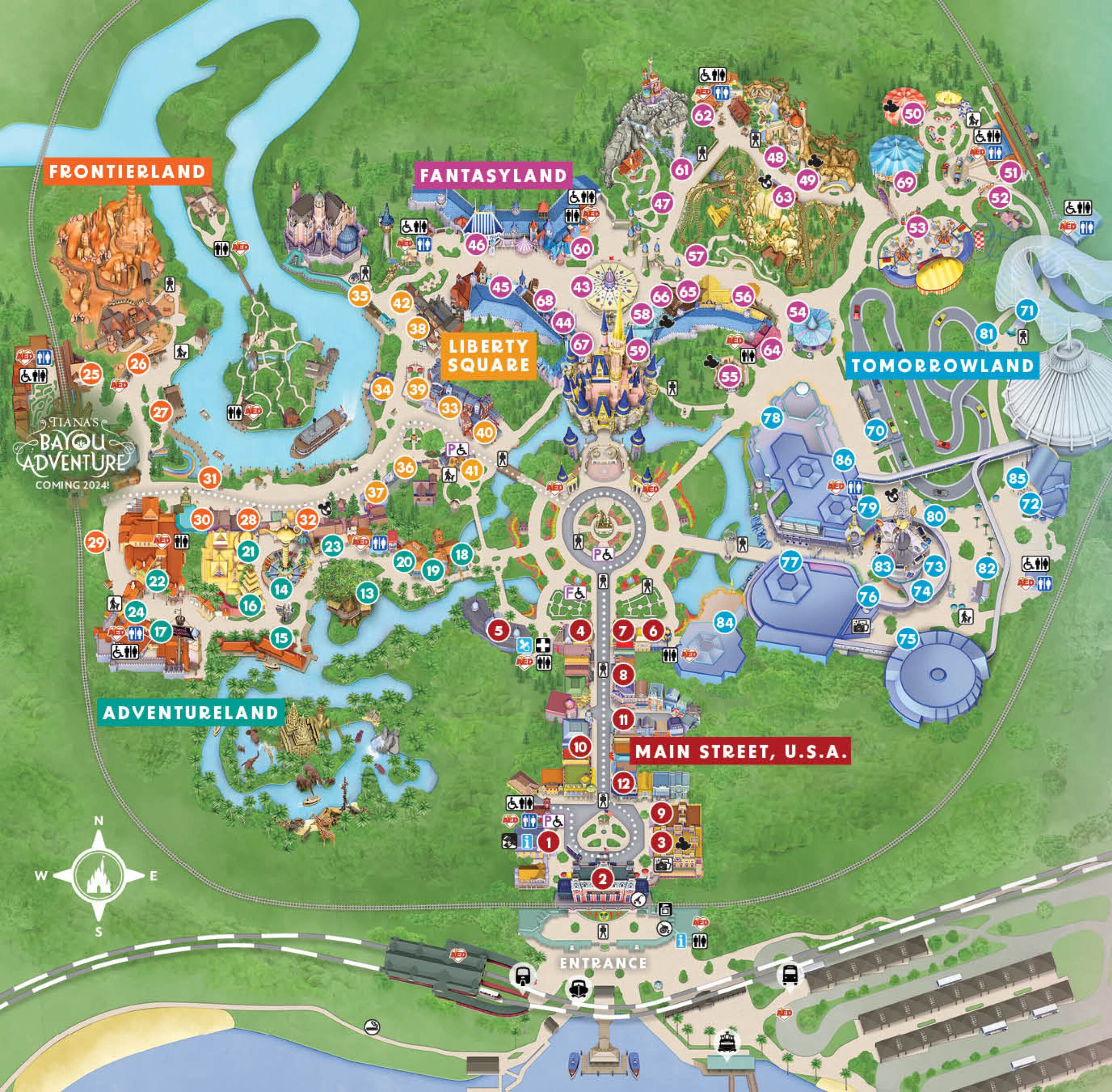 Magic Kingdom Map - How To Navigate The Most Magical Park in Map of Magic Kingdom Florida