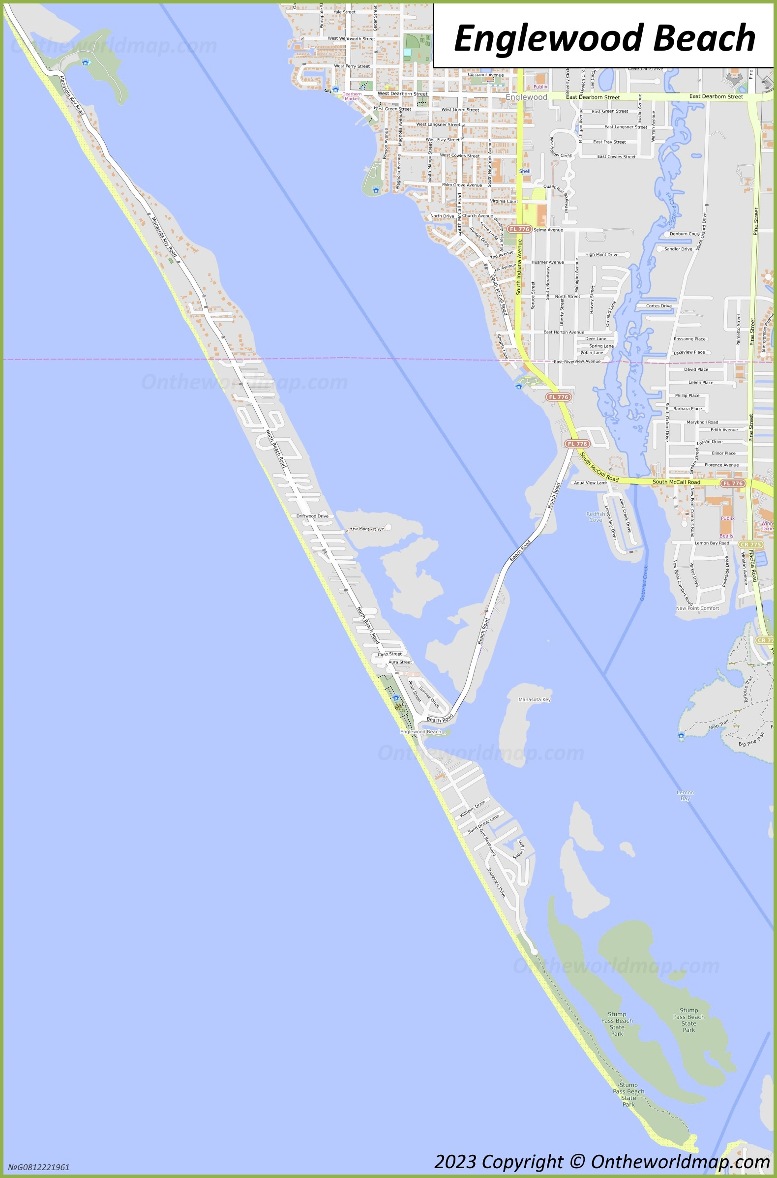 Manasota Key Map | Florida, U.s. | Detailed Maps Of Manasota Key regarding Map Of Manasota Key Florida