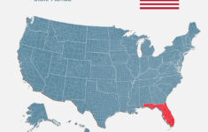 Map Country Usa And State Florida Royalty Free Vector Image pertaining to Where is Florida on the Map of America