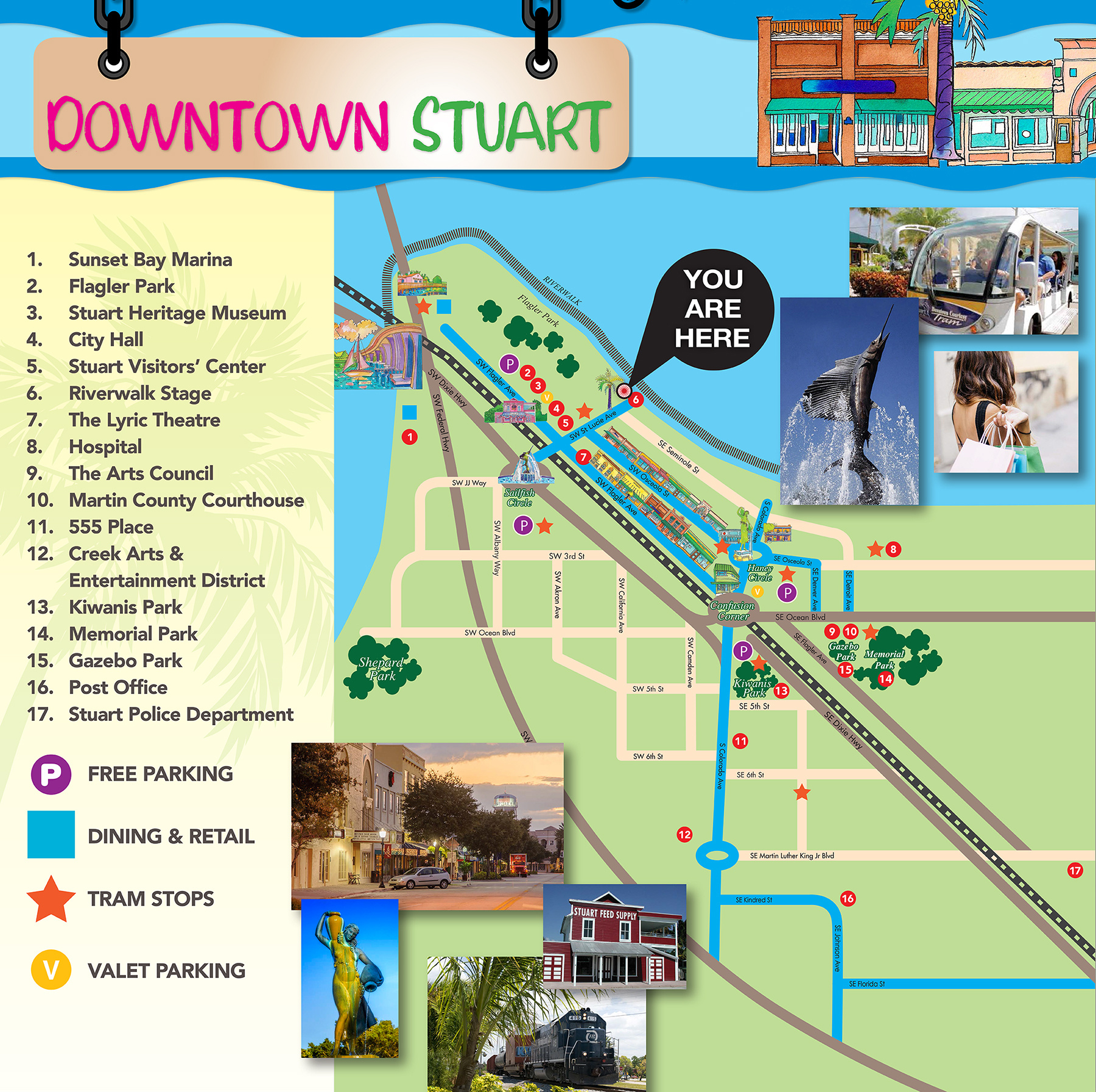 Map - Historic Downtown Stuart within Map of Stuart Beach Florida