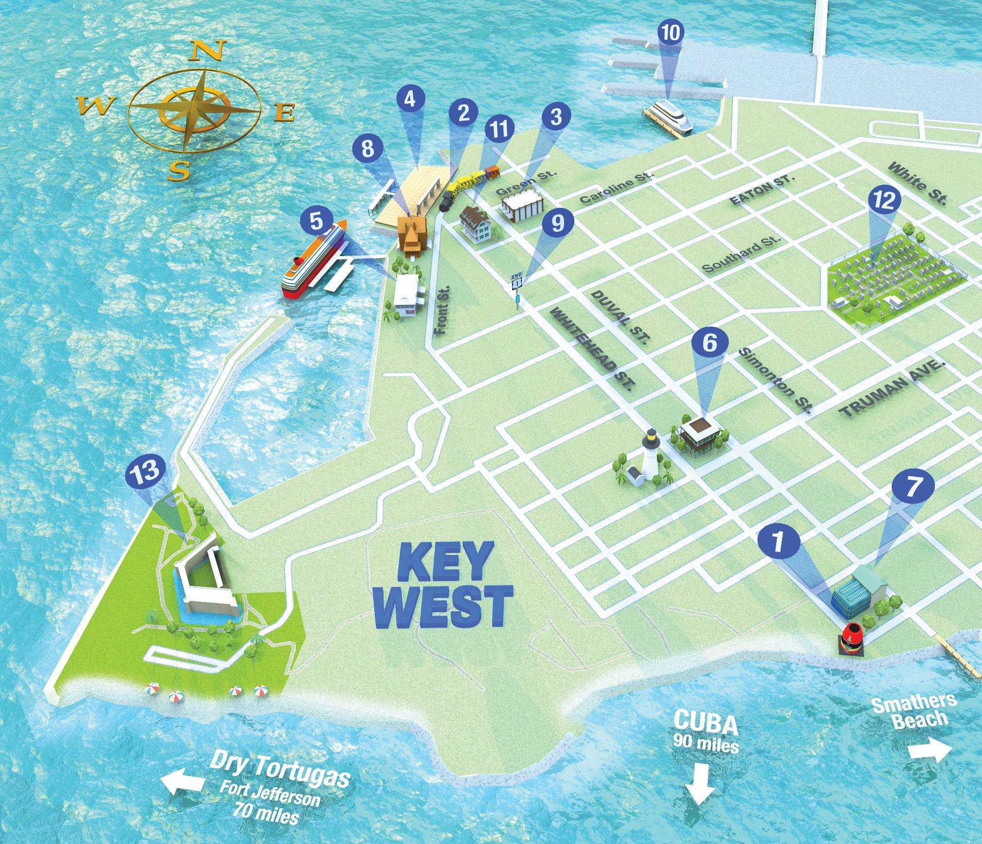 Map It Out - Key West Florida Weekly in Map Of Key West Florida Streets