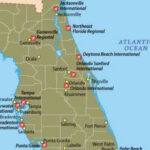 Map Of Airports In North Africa And The United States Throughout Map Of Florida With Airports