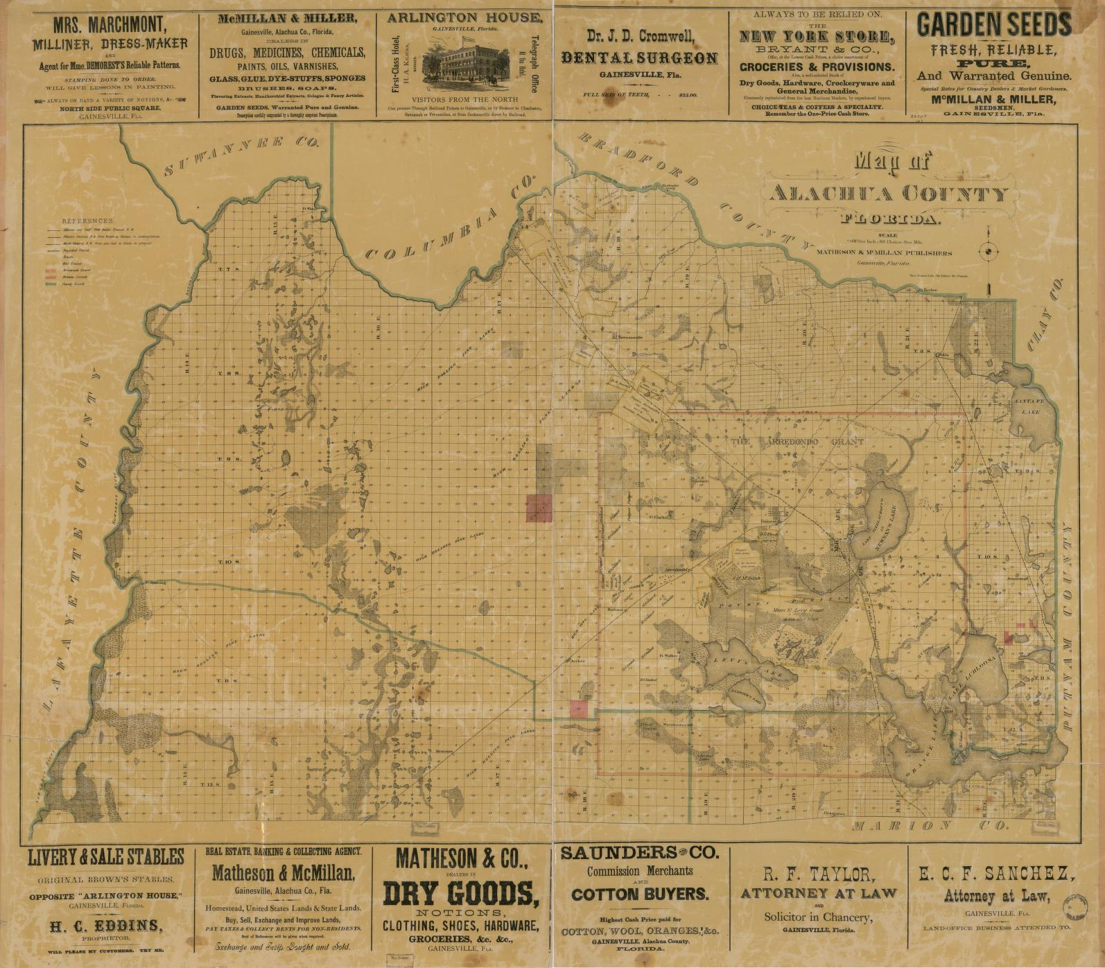 Map Of Alachua County, Florida. | Library Of Congress within Map of Alachua County Florida