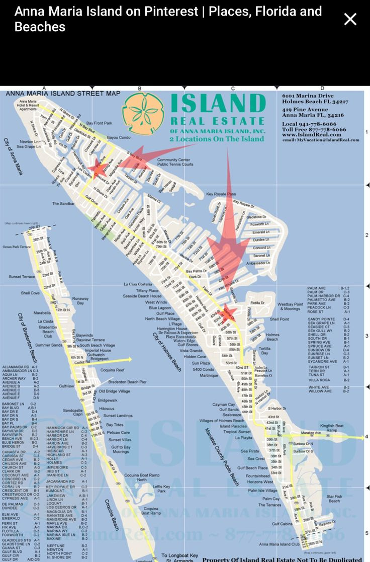 Map Of Anna Maria Island, Florida for Map Of Anna Maria Island In Florida