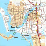 Map Of Cape Coral And Fort Myers   Ontheworldmap Throughout City Map Of Fort Myers Florida