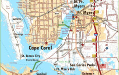 Map Of Cape Coral And Fort Myers - Ontheworldmap throughout City Map of Fort Myers Florida
