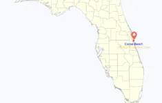 Map Of Cocoa Beach City – Thong Thai Real regarding Map Of Florida With Cocoa Beach