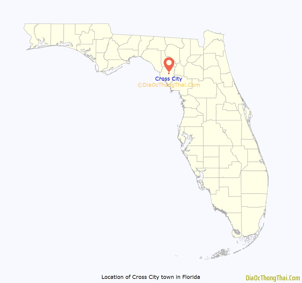 Map Of Cross City Town - Thong Thai Real in Map Of Cross City Florida