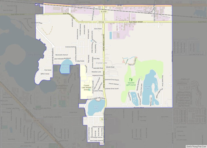 Map of Crystal Lake Florida