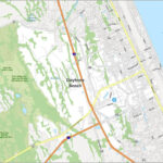 Map Of Daytona Beach, Florida   Gis Geography Intended For Street Map Of Daytona Beach Florida