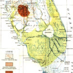 Map Of Everglades Drainage, 1913 For Map Of Florida With Everglades
