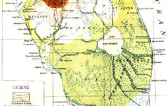 Map Of Everglades Drainage, 1913 for Map Of Florida With Everglades