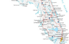 Map Of Florida - Cities And Roads - Gis Geography in Map Of East Coast Florida Towns
