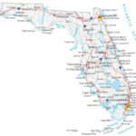 Map Of Florida   Cities And Roads   Gis Geography Pertaining To Map Of Florida Atlantic Side