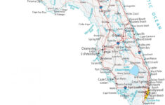 Map Of Florida - Cities And Roads - Gis Geography throughout Map Of West Coast Florida Cities