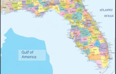 Map Of Florida - Florida Map With Cities, Counties And Roads in Detailed Map of Florida Cities and Towns