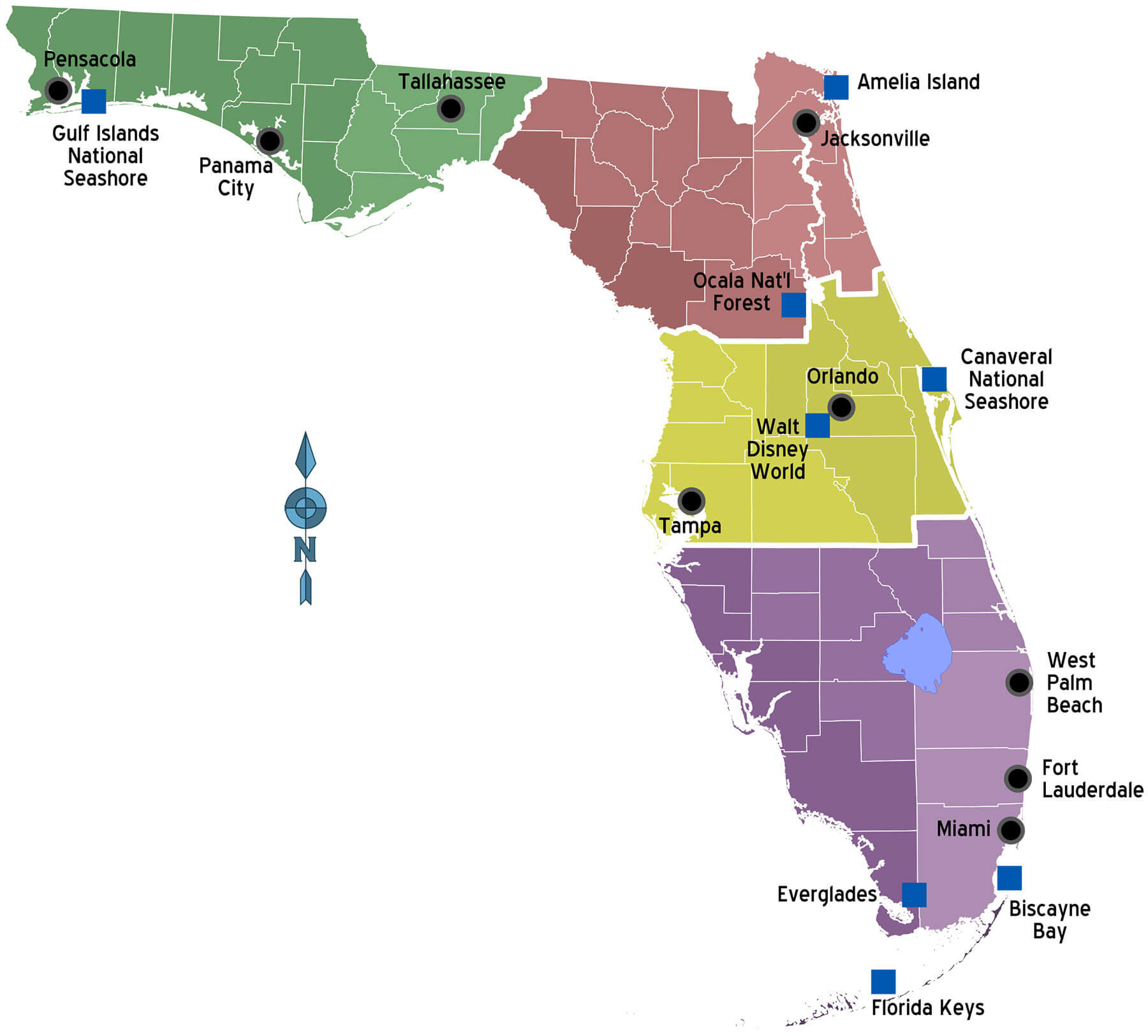 Map Of Florida - Guide Of The World regarding Map Of Florida With Islands