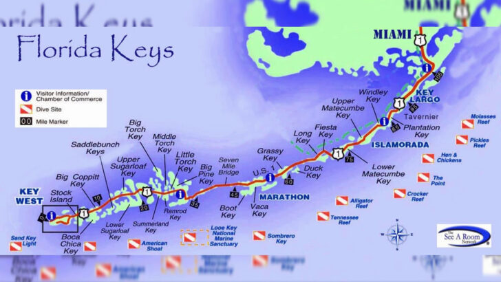 The Keys of Florida Map The Keys of Florida Map