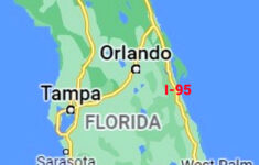Map Of Florida Portion Of Interstate 95 | Fws.gov in Map of Florida Google Maps