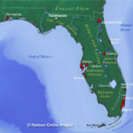 Map Of Florida State, Usa   Nations Online Project Pertaining To Map Of Florida Atlantic Side