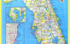 Map Of Florida Style E - Laminated Wall Map Poster Print Perfect regarding Detailed City Map Of Florida