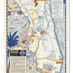 Map Of Floridatamiami Trail Tours C. 1937 | Fascinating In Map Of Tamiami Trail Florida