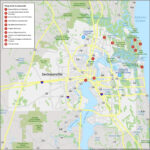 Map Of Jacksonville, Florida   Gis Geography For City Map Of Jacksonville Florida