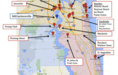 Map Of Jacksonville &amp; Mayport, Florida | Military Town Advisor intended for Map of Military Installations in Florida